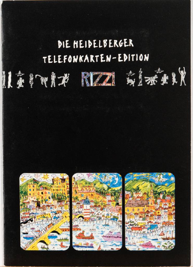 James Rizzi, 1950-2011, Telefonkarten, Edition Heidelberg, handsign., num. 106/500, je Telefonkarte ca. 8,5x5,5 cm