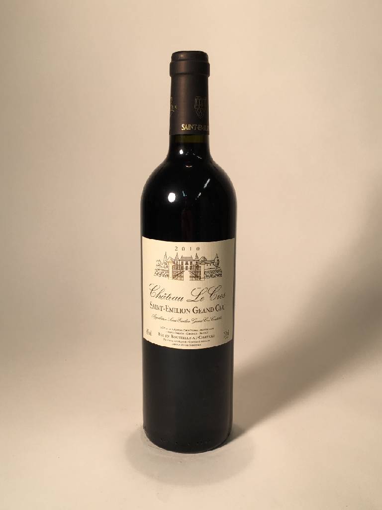 12 Flaschen 2010 Chateau le Cros, Saint-Emilion Grand Cru, je ca. 75 cl, 14% Vol., Füllstände: je ca. into neck, unverkostet, sehr gute ...