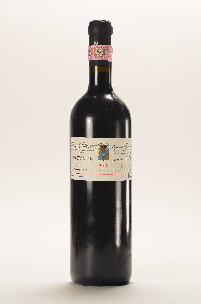 18 Flaschen 2008 Chianti Classico, Tenuta Canale, Toskana, je ca. 75 cl, 12.5 % Vol., Füllstände: je ca. into neck, unverkostet, sehr gute ...
