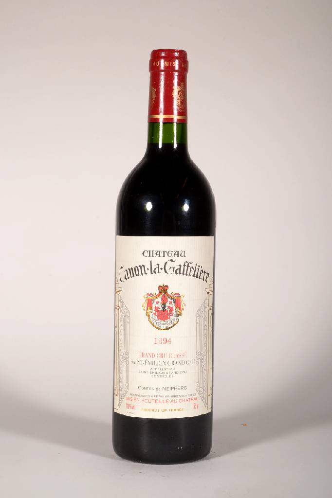 12 Flaschen 1994 Chateau Canon la Gaffeliere , Saint-Emilion, Grand Cru Classé, je ca. 75cl, 12,5 % Vol., Füllstände: je ca. into ...