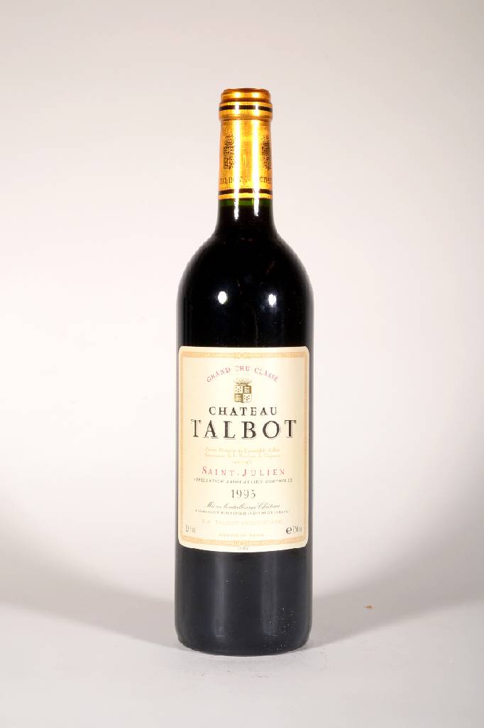 12 Flaschen 1995 Chateau Talbot, Saint-Julien, Grand Cru Classé, je ca. 75 cl, 12,8 % Vol., Füllstände: ca. into neck, unverkostet, sehr gute ...