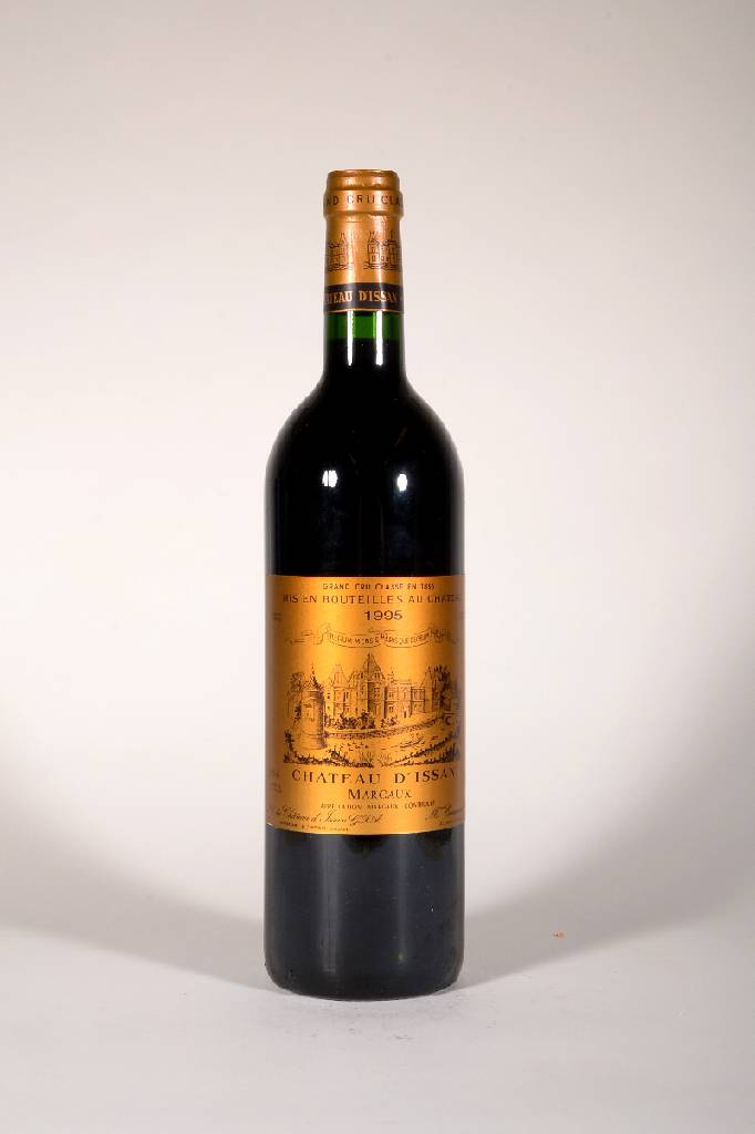 12 Flaschen 1995 Chateau D'Issan, Margaux, je ca. 75 cl, 12,5 % Vol., Füllstände: je ca. into neck, unverkostet, sehr gute ...