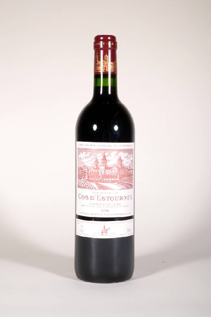 3 Flaschen 1996 Cos D´Estournel, Saint-Estephe, Grand Cru Classé, je ca. 75 cl,13% Vol., Füllstände: je ca. into neck, unverkostet, im orig. ...