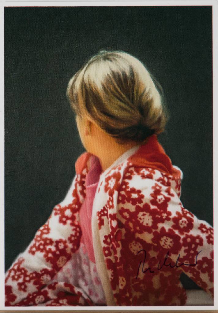 Gerhard Richter, geb. 1932 Dresden, Kunstpostkarte, Betty, 1988, handsign., ca. 10,5x15 cm