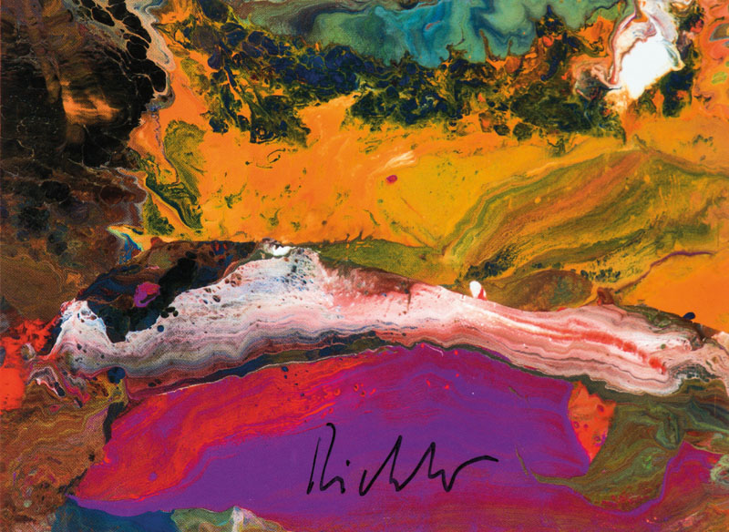 Gerhard Richter, 1950-2011, Kunstpostkarte, Aladin, 2010, handsign., ca. 10,5x15 cm