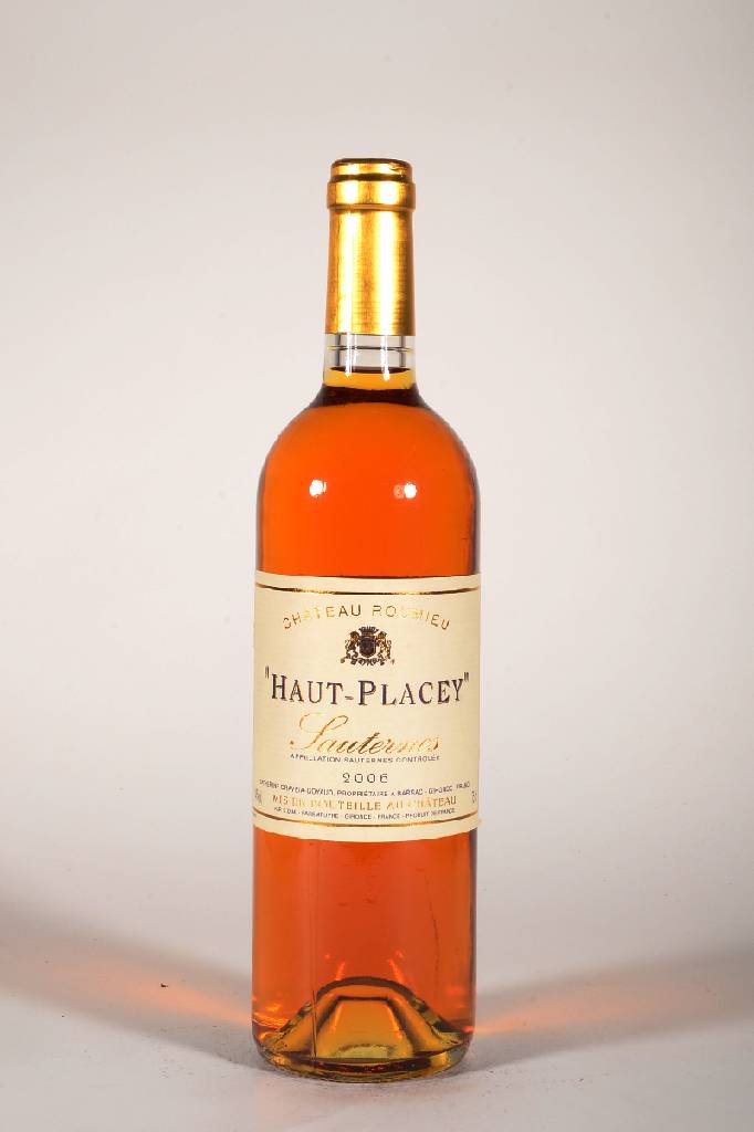 6 Flaschen 2006 Chateau Roumieu Haut-Placey,Sauternes, je ca. 75 cl, 14 % Vol., Füllstände: je ca. into neck, unverkostet, sehr gute ...
