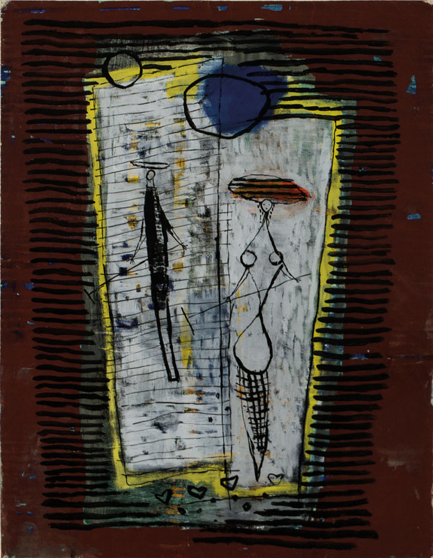 Ernst Geitlinger, 1895 Frankfurt am Main-1972 Seeshaupt, Bei der Ernte III, Tempera auf Papier, verso sign., dat. 1952, betitelt, WVZ-Nr: P 354, ...
