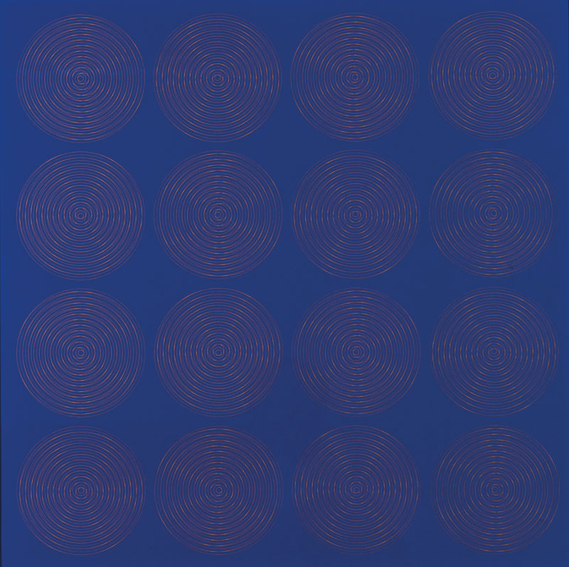 Rudolf Kämmer, geb. 1935 Rudolstadt, Schülervon Ernst Geitlinger, hier: Nr. 20/1971/28, Farbserigraphie in Blau, verso handsign., betitelt, num. ...