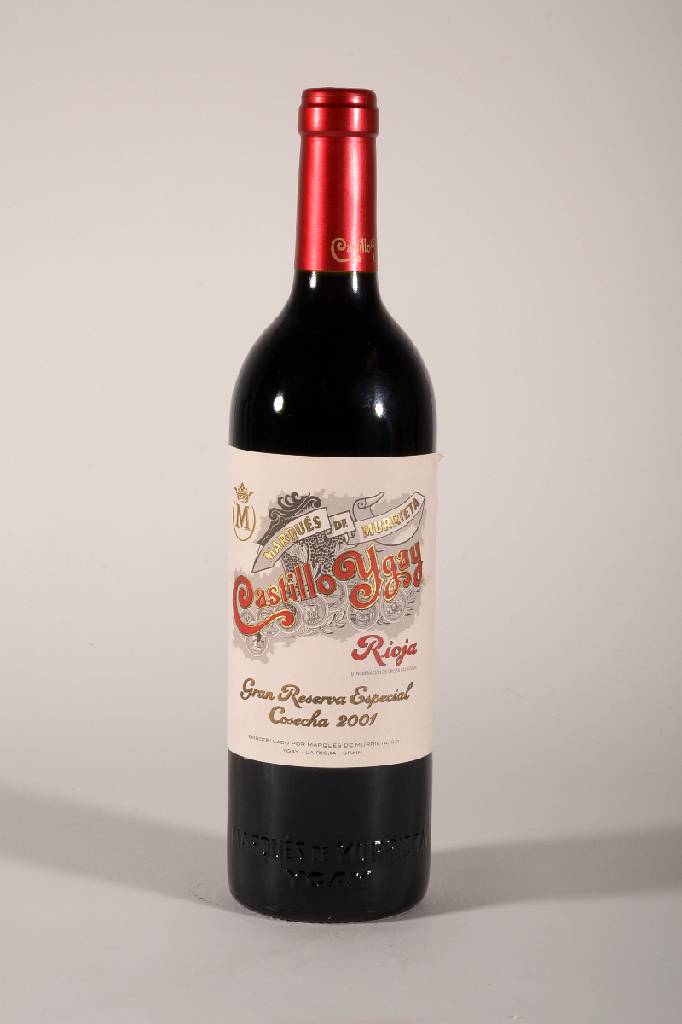 3 Flaschen 2001 Castillo Ygay Gran Reserva Especial, Rioja, Bodegas Marques de Murrieta, je ca. 75 cl, 14 % Vol., Füllstände: into neck bis high ...