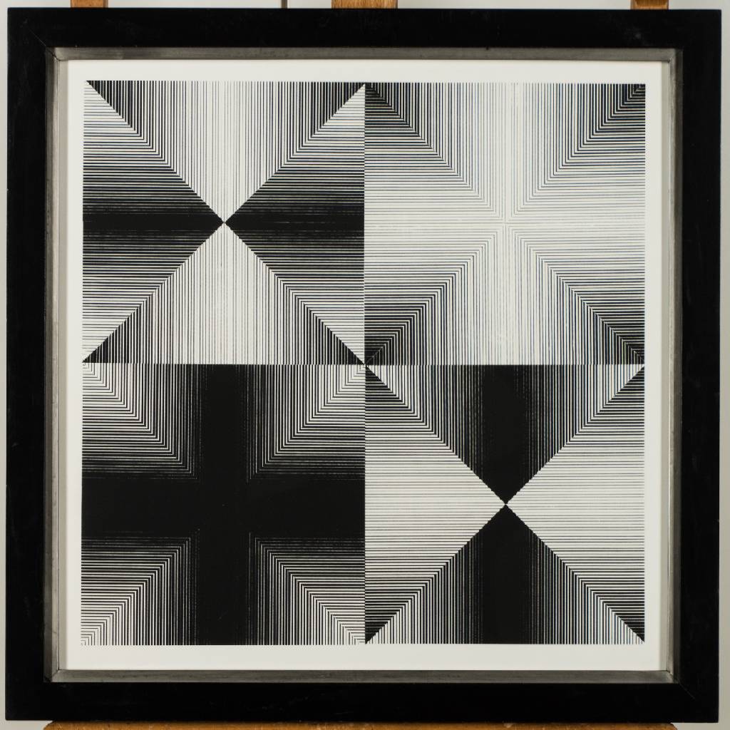 Rudolf Kämmer, geb. 1935 Rudolstadt, Schüler von Ernst Geitlinger, hier: Nr. 1/69/31/50, Serigraphie, verso handsign., dat. 1969, num. 31/50, ...