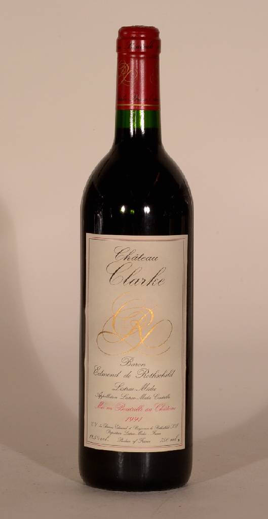 Detail a: 6 Flaschen 1991 Chateau Clarke, Baron Edmondde Rothschild, Listrac-Medoc, je ca. 75 cl, 12,5 % Vol., Füllstände: je ca. into neck, unverkostet, ...