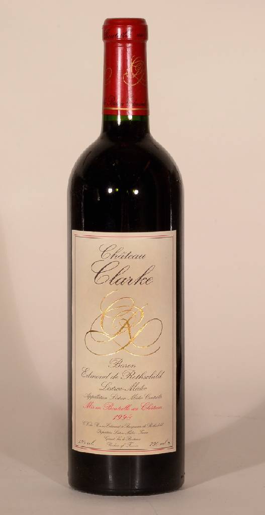 6 Flaschen 1998 Chateau Clarke, Baron Edmond de Rothschild, Listrac-Medoc, je ca. 75 cl, 13 % Vol., Füllstände: je ca. into neck bis high fill, ...