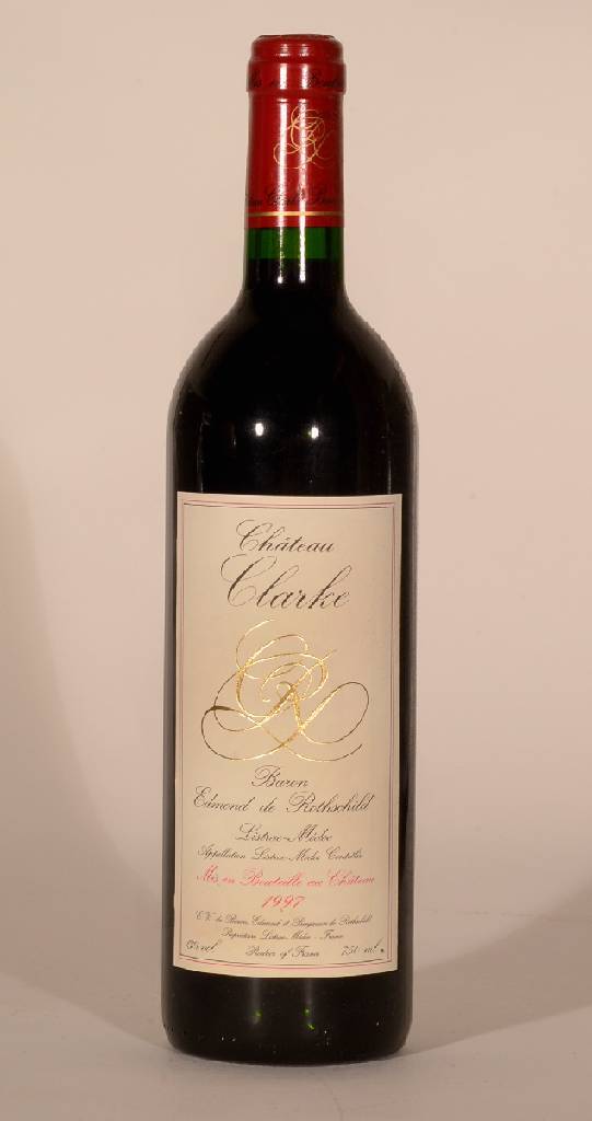 6 Flaschen 1997 Chateau Clarke, Baron Edmond de Rothschild, Listrac-Medoc, je ca. 75 cl, 13 % Vol., Füllstände: je ca. into neck, unverkostet, ...