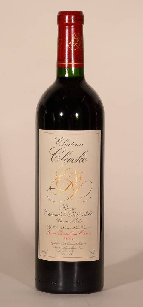 6 Flaschen 2003 Chateau Clarke, Baron Edmond de Rothschild, Listrac-Medoc, je ca. 75 cl, 14 % Vol., Füllstände: je ca. into neck, unverkostet, sehr ...