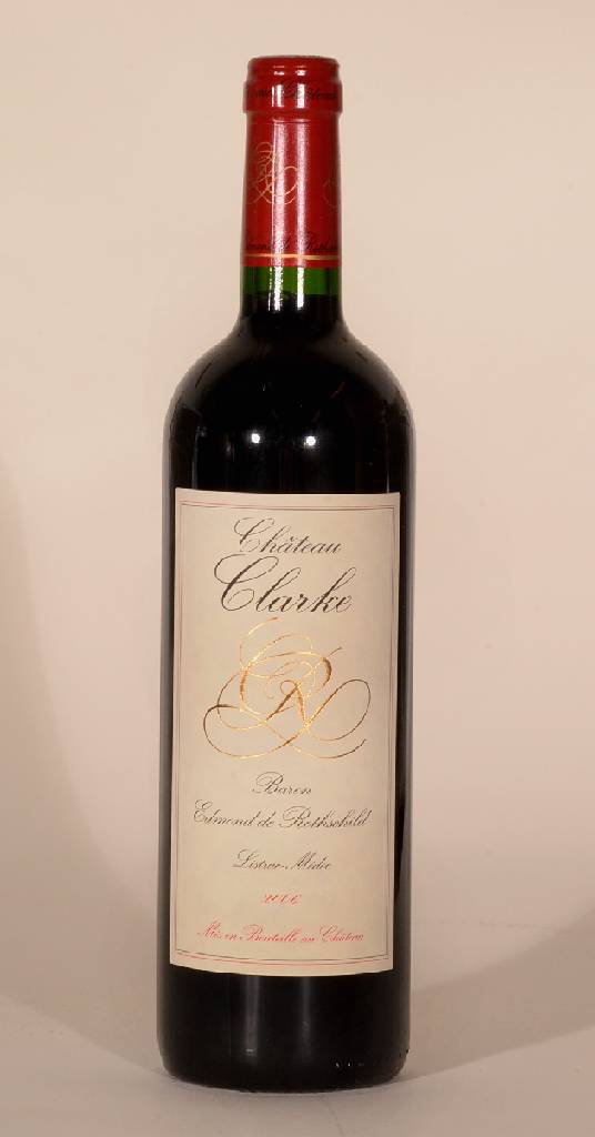 6 Flaschen 2006 Chateau Clarke, Baron Edmond de Rothschild, Listrac-Medoc, je ca. 75 cl, 13,5 % Vol., Füllstände: je ca. into neck, unverkostet, ...