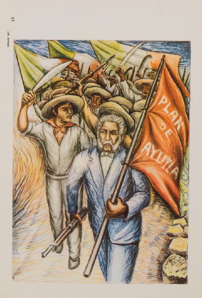 Detail d: 450 Años de Lucha: Homenaje al Pueblo Mexicano, Portfolio mit 146 Holzschnitten und Lithografien von 25 mexikanischen Künstlern, 1960, Auflage 5000 ...