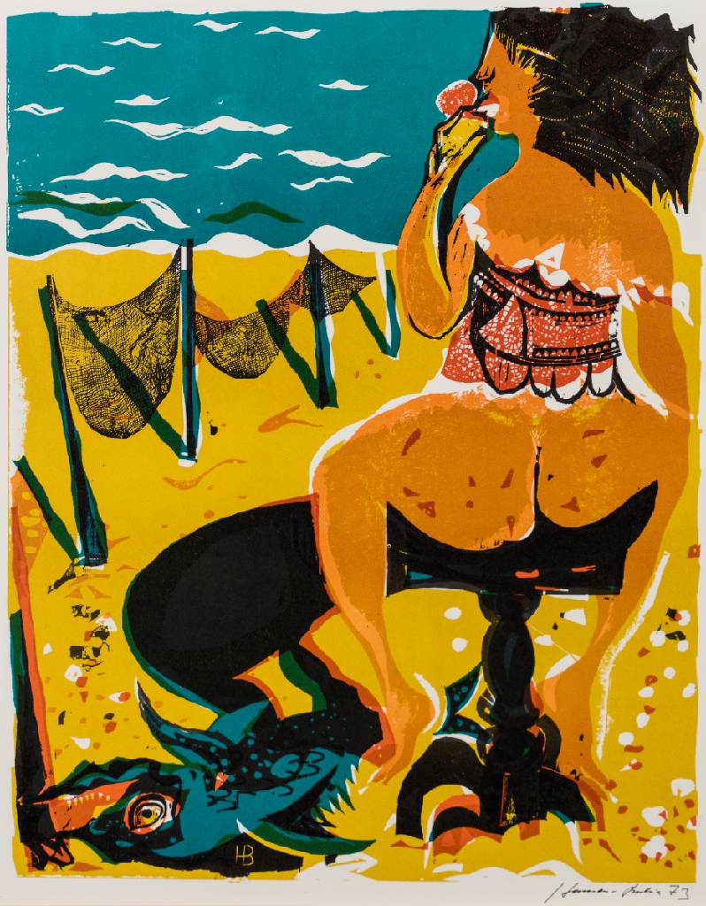 Detail c: Karl-Heinz Hansen-Bahia, 1915 Hamburg - Sao Felix, Brasilien 1978, Kalender "sex for everyone every day", 12 tropische Farbserigraphien, ...