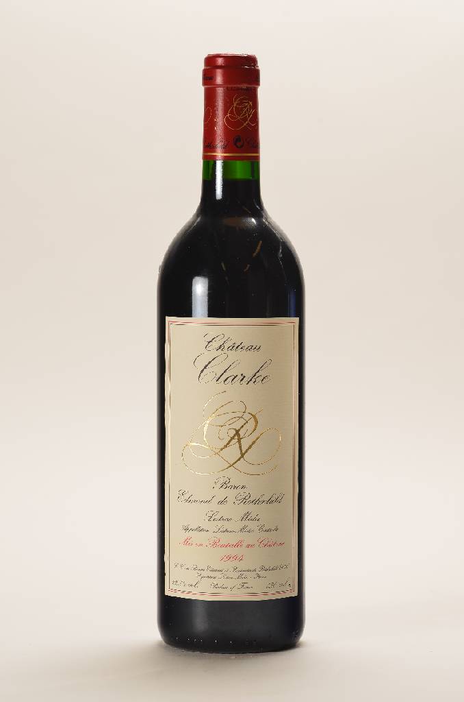 6 Flaschen 1994 Chateau Clarke, Baron Edmond de Rothschild, Listrac-Medoc, je ca. 75 cl, 12,5 % Vol., Füllstände: je ca. into neck, unverkostet, ...
