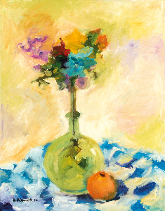 Annalise Pilasik, 1903-1989, Stillleben, Öl/Lwd, handsign., dat. (19)66, ca. 70x55 cm, Rahmen