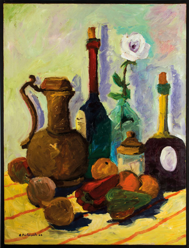 Detail a: Annalise Pilasik, 1903-1989, Stillleben, Öl/Lwd, handsign., dat. (19)64, ca. 80x60 cm, Rahmen