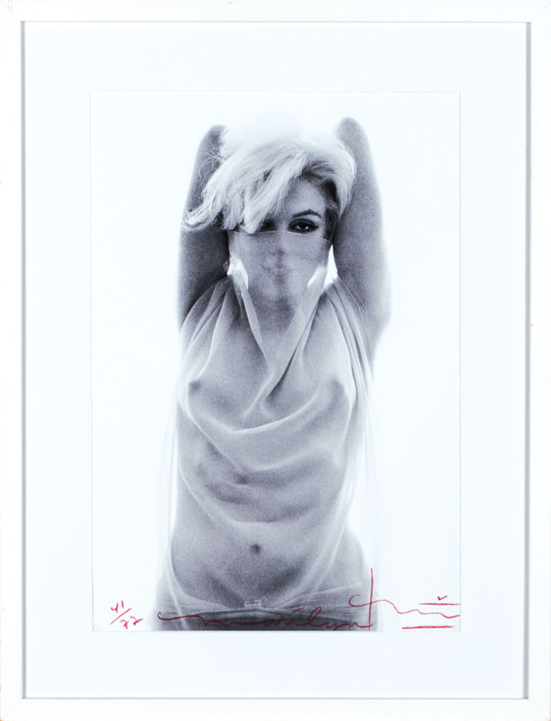 Detail a: Bert Stern, 1929-2013, Marilyn Arabian, Iris-Print, Aufnahme von 1962, handsign., num 41/72, zusätzlich mit Echtheitszertifikat sign. von Bert ...