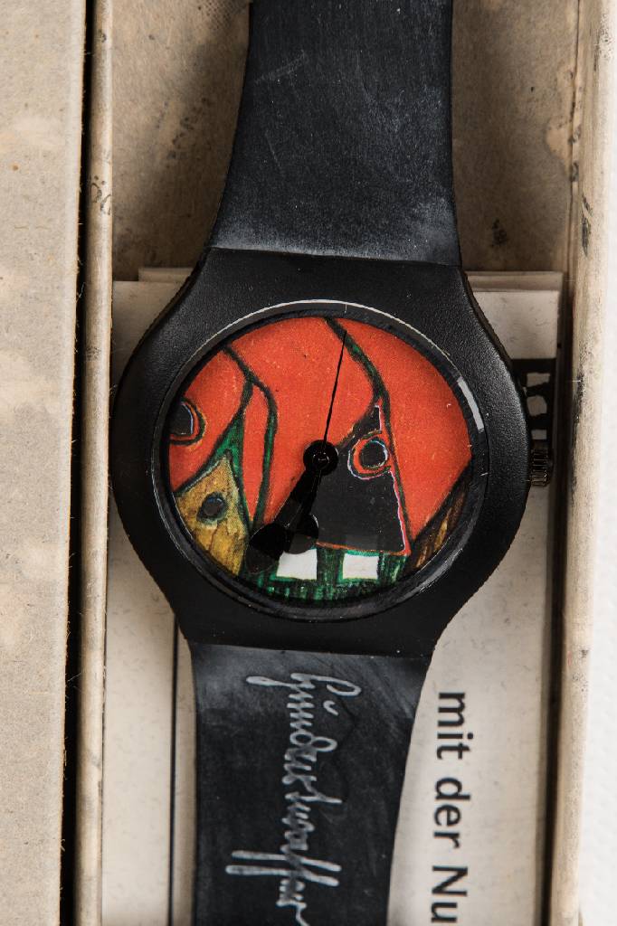 Detail a: Friedensreich Hundertwasser, 1928-2000, 6 Künstler-Armbanduhren mit Schweizer Quarzwerk,limitierte Auflage der Arsmundi Collection Exklusiv-Edition, ...