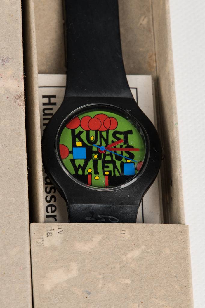 Detail d: Friedensreich Hundertwasser, 1928-2000, 6 Künstler-Armbanduhren mit Schweizer Quarzwerk,limitierte Auflage der Arsmundi Collection Exklusiv-Edition, ...