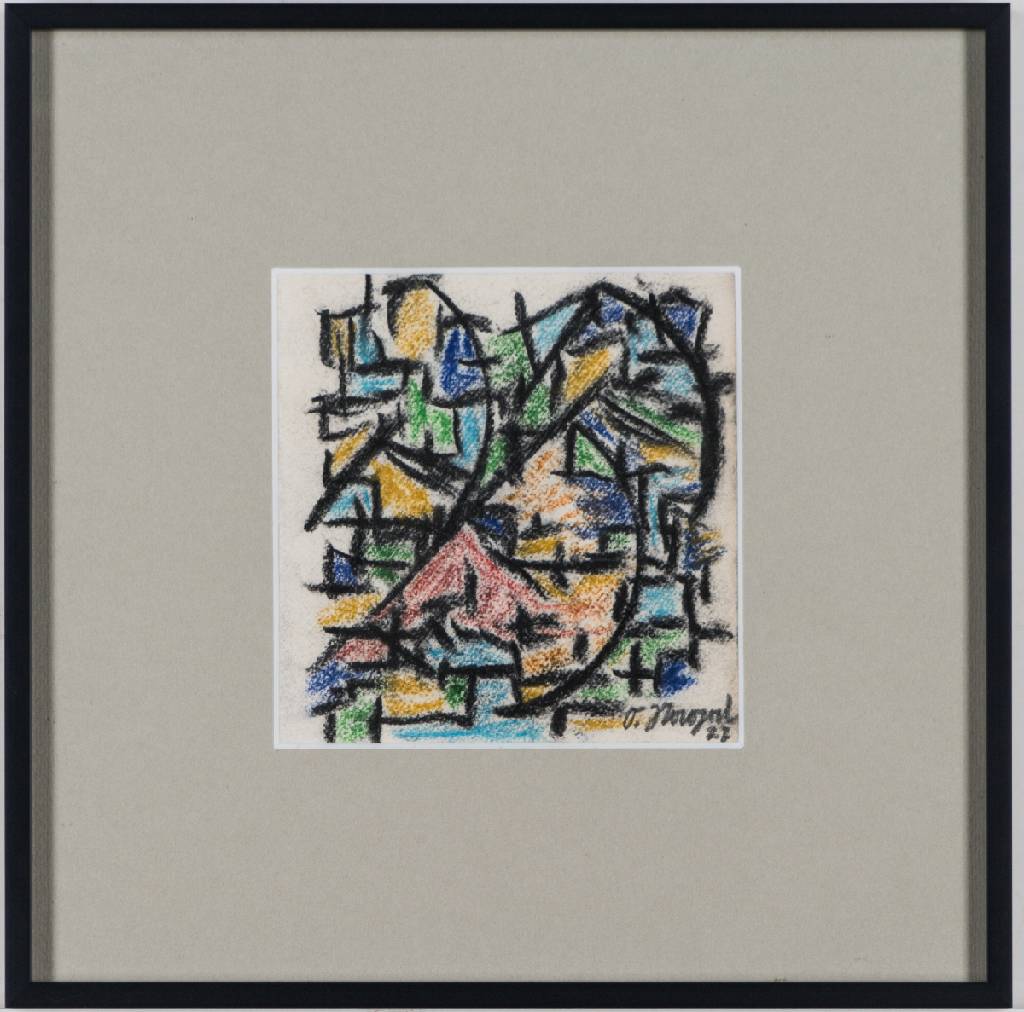 Otto Nagel, 1894-1967, Pastellzeichnung/ Papier, sign., dat. (19)27, verso gestempelt: Analytische Malerei O.Nagel, Atelier Otto Nagel Berlin, unter ...