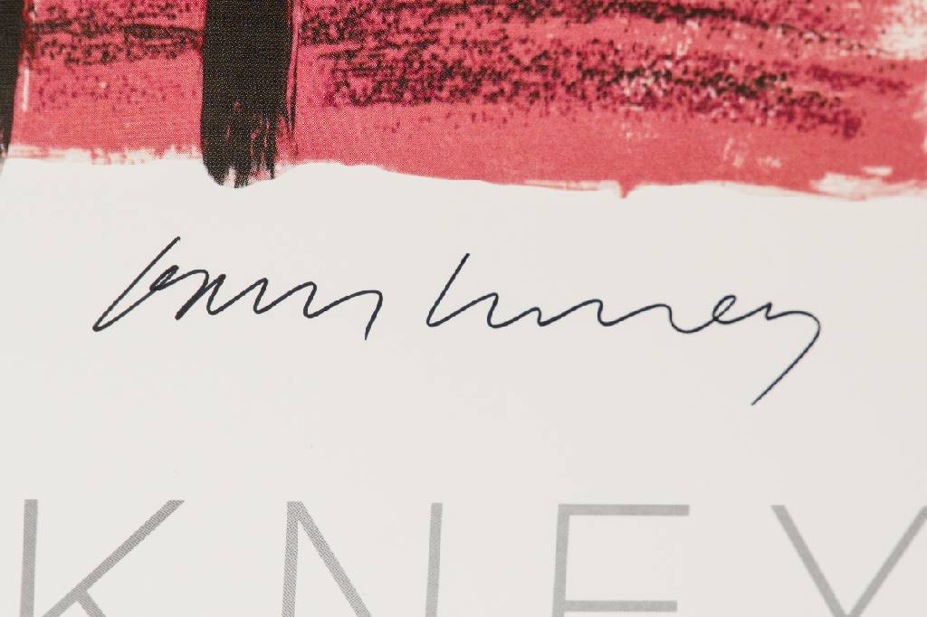 Detail a: David Hockney, geb. 1937, Amaryllis in Vase,Farboffset auf dünnem Karton, Wetterling Galleries, Göteborg, 1986, handsign., Blattgr.100x63 cm