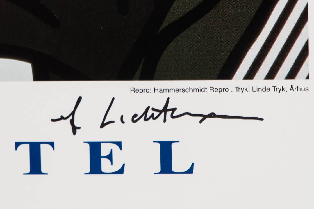 Detail a: Roy Lichtenstein, 1923-1997, Strange Hotel, Farboffset und Farblithografie, Aarhus Kunstmuseum 1993, handsign., Blattgr. 87x60 cm