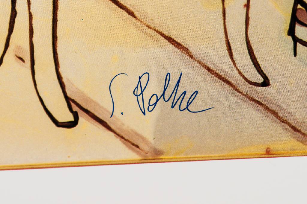 Detail a: Sigmar Polke, 1941-2010, Barcelona 1993, Farboffset, handsign., Blattgr. 68x74 cm, kleiner gelblicher Fleck im re oberen Blattrand