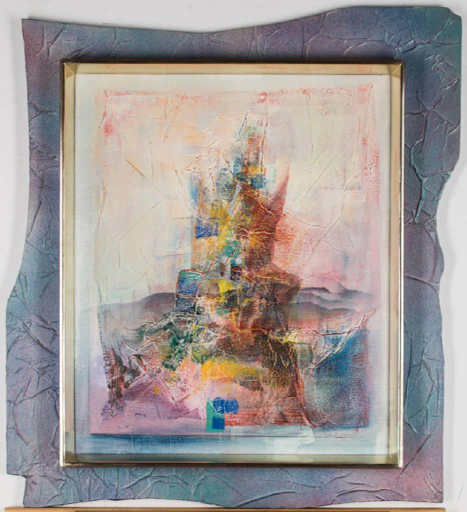 Detail a: Ernst Peter Rade, geb. 1938 Heidenau/Dresden, Haydn Schöpfung, Acryl/Mischtechnik auf Lwd, sign., 60x50 cm, in gestaltetem Künstlerrahmen gefasst, ...