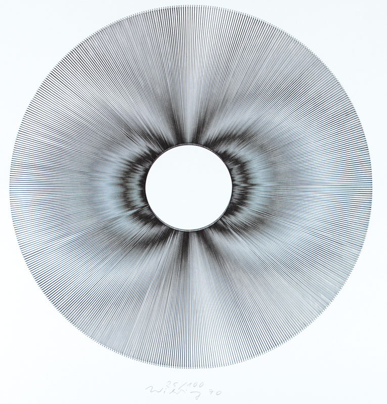 Ludwig Wilding, 1927-2010, Kinetische Überlagerung, Lithographie, handsign., dat. 1970, num. 25/100, Blattgr. 60x50 cm