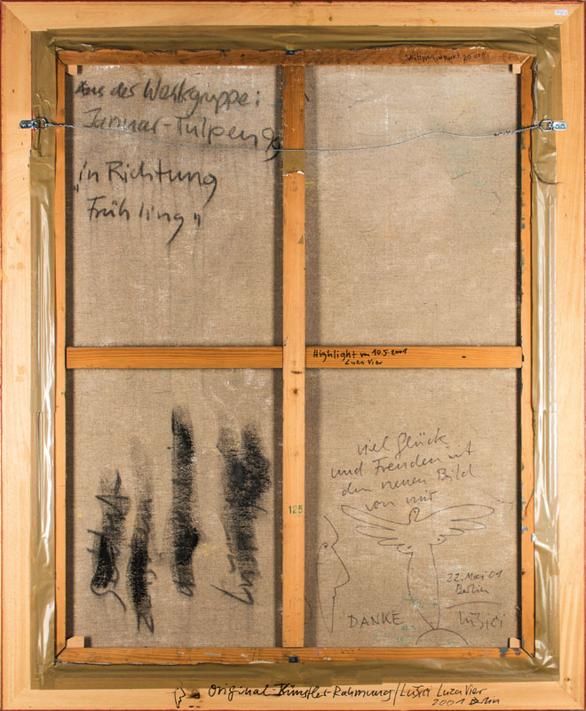 Detail a: Dietrich LUSICI, geb. 1942 Ragow/Spreewald, Meisterschüler der Akademie der Künste Berlin bei Prof. Klemke, 1976 Ausstellung im Nationalmuseum ...