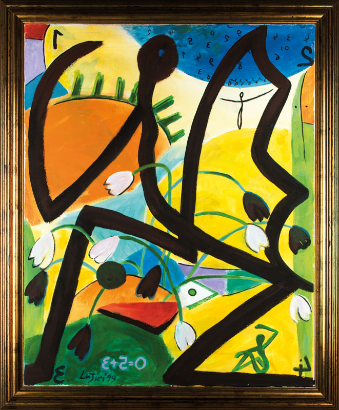 Detail b: Dietrich LUSICI, geb. 1942 Ragow/Spreewald, Meisterschüler der Akademie der Künste Berlin bei Prof. Klemke, 1976 Ausstellung im Nationalmuseum ...