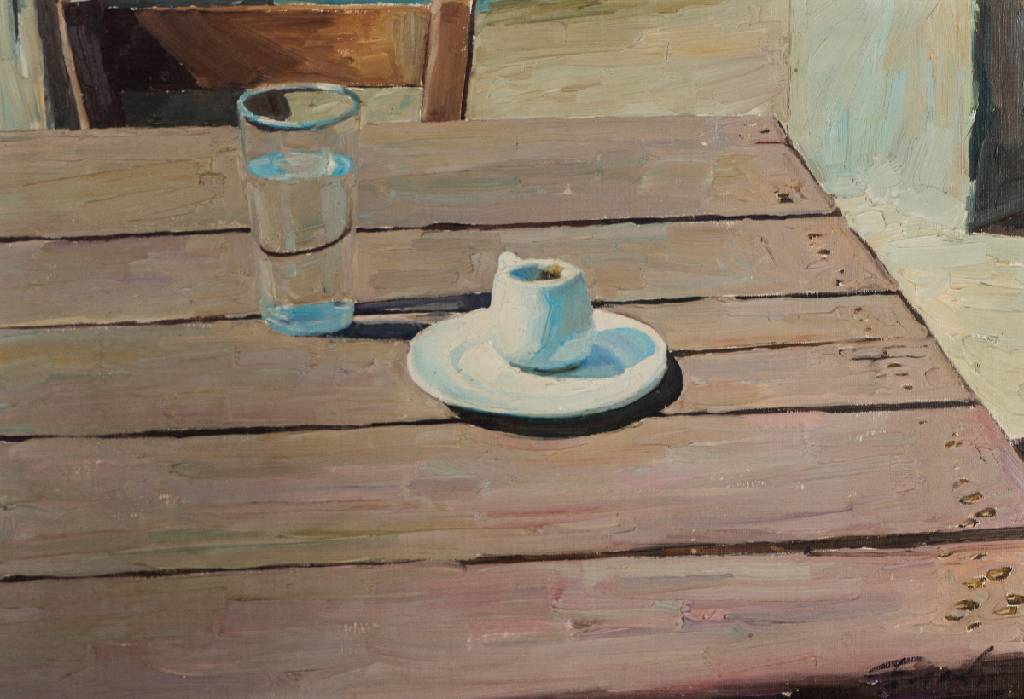 Michael Brady, Stillleben, Acryl/Karton, sign., 38x55,5 cm, Rahmen
