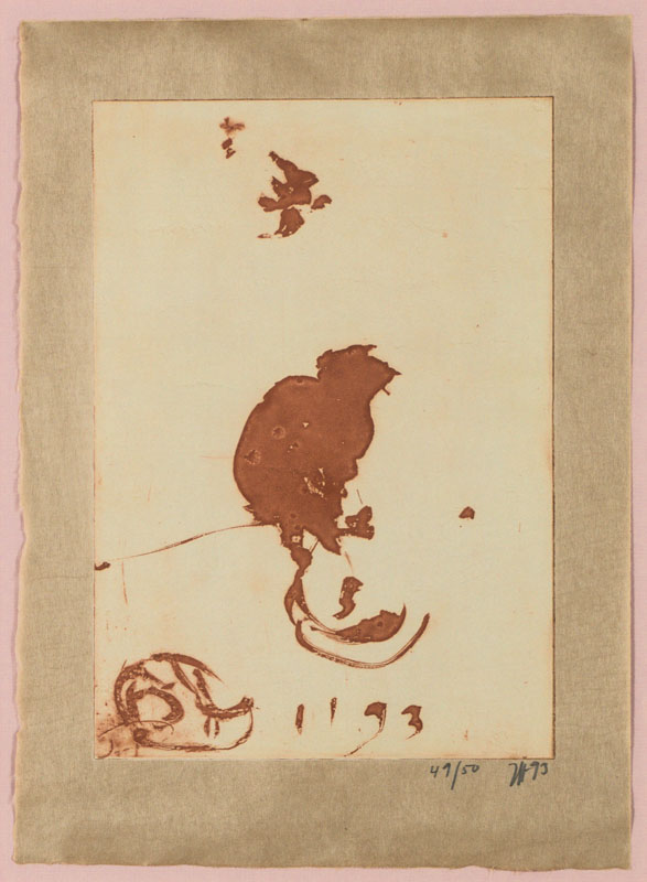 Horst Janssen, 1929-1995, Radierung, handsign., dat. 1993, num. 41/50, Platte 30x21cm, unter Glas gerahmt, gesamt 66x53 cm