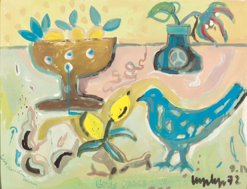 Wolfram Kurzenberger, 1931-2005, Acryl/Lwd, sign., dat. 72, ca. 62x79 cm, Rahmen