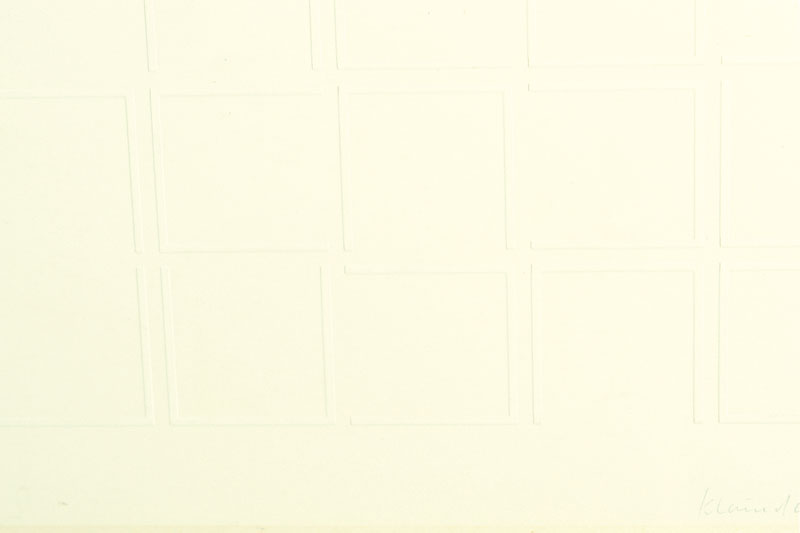 Detail a: Klaus Staudt, geb. 1932 Otterndorf, Kinetik,Relief-Serigraphie, sign., ca. 40x40 cm, unterGlas gerahmt, gesamt 68x67 cm