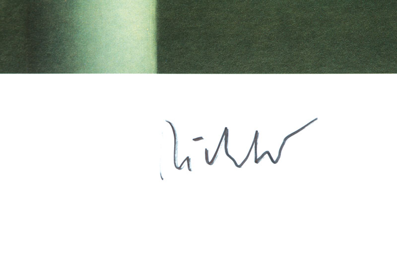 Detail a: Gerhard Richter, geb. 1932, Two candles, Dallas Museum of Art, 2006, Farboffset auf dünnem Karton, handsign., Blattgr. 61x76 cm, leichte ...