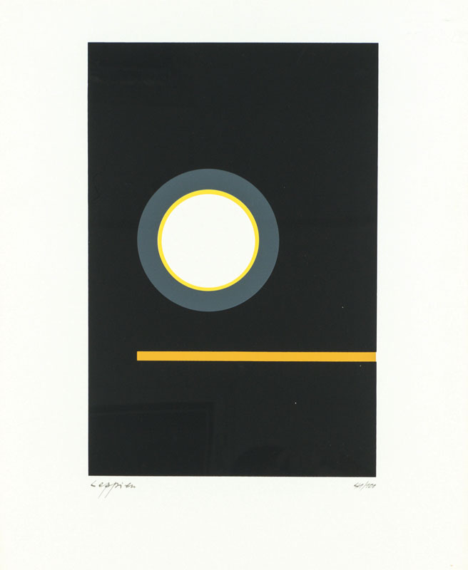 Jean Leppien, 1910-1991, Lithografie, handsign., num. 41/100, Blattgr. 46x30 cm, gesamt ca. 75x64 cm, unter Glas gerahmt