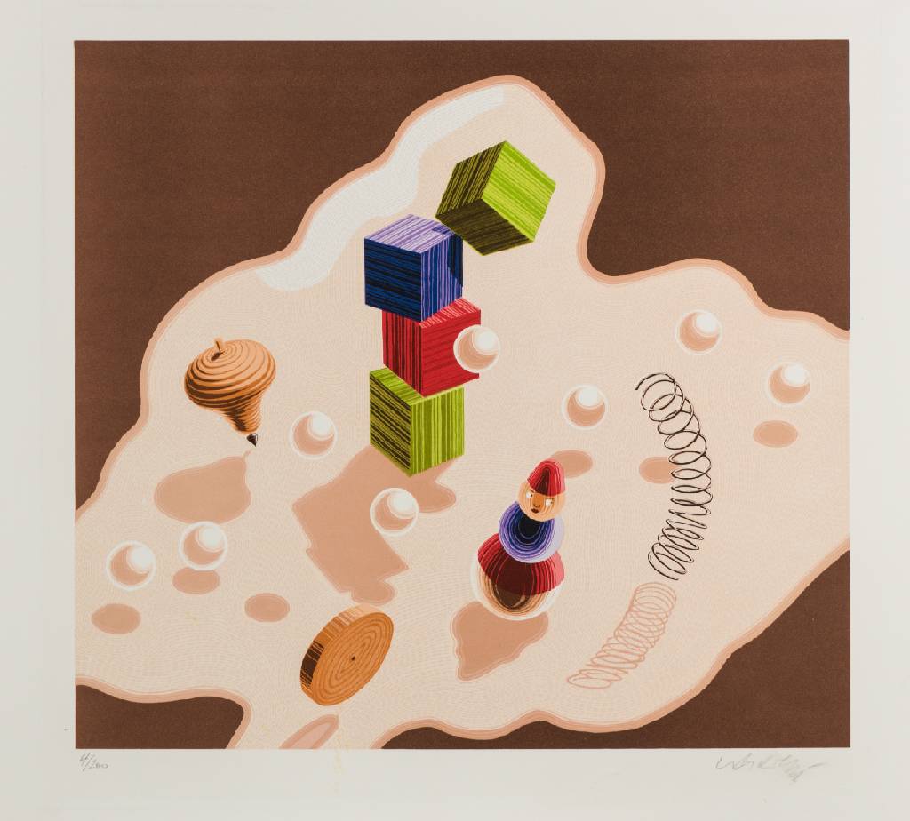 Victor Vasarely, 1906-1997, Spielzeug, Serigraphie, handsign., num. 4/200, Blattgr. 56x76 cm