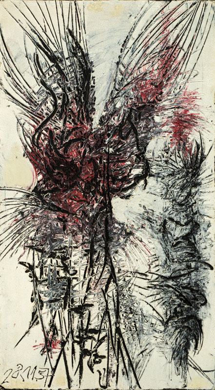 Gerhard Baumgärtel, geb.1924, Öl/Lwd, sign.,ca. 85x47 cm
