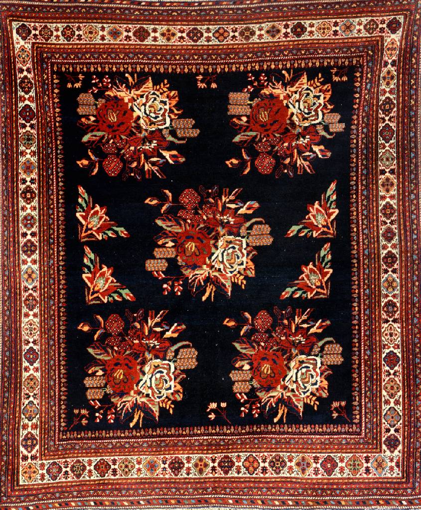 Feiner Afshar alt, Persien, um 1920, Wolle auf Wolle, ca. 188 x 142 cm, Golfarang Design,EHZ: 2-3