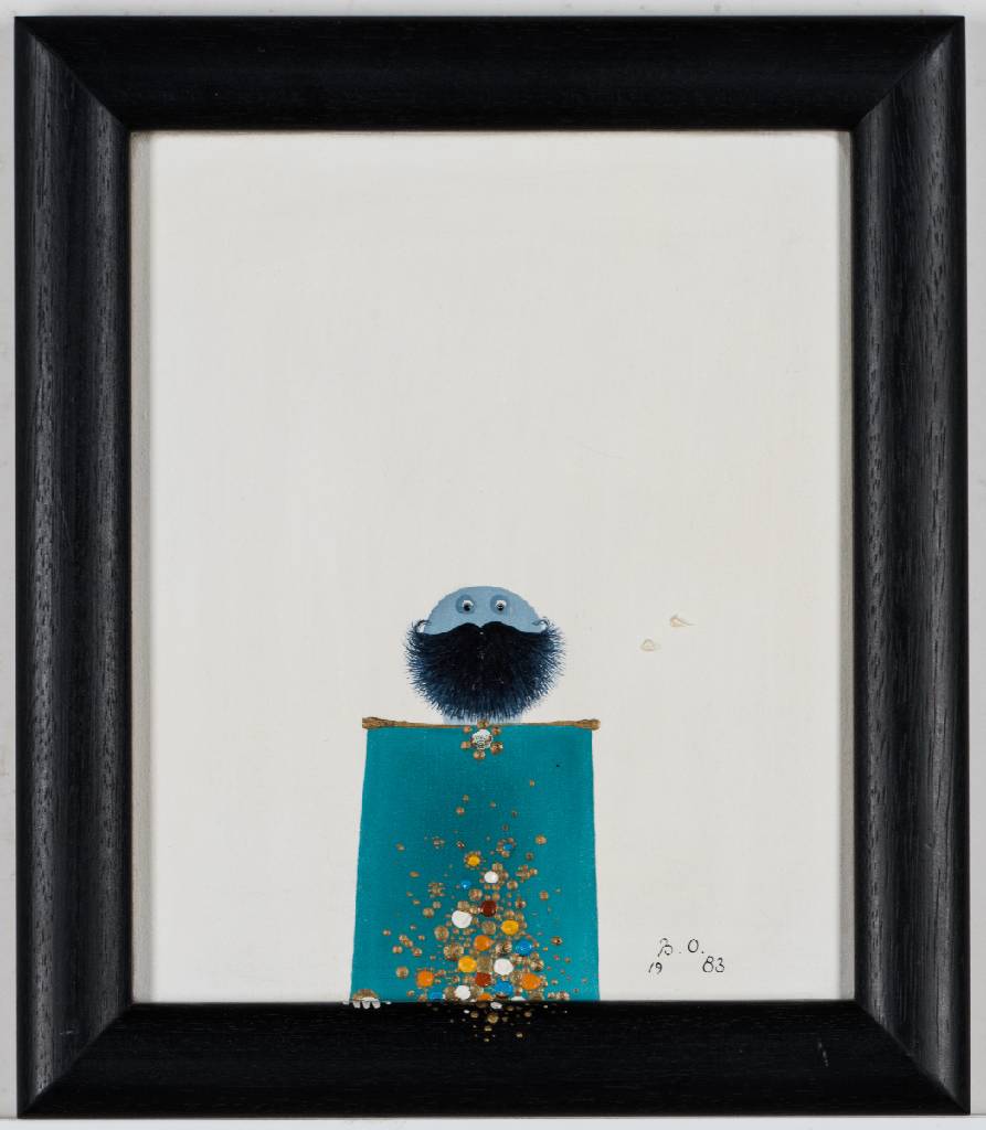 Barbara Oldenburg, geb. 1943 Berlin, Konvolut aus 2 Malereien, Acryl/Hartfaser, monogram., im Künstlerrahmen gerahmt, je ca. 37x32 cm