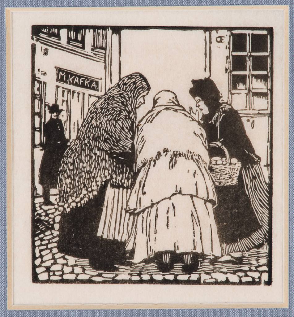 Detail b: Emil Orlik, 1870-1932, Konvolut aus 3 Holzschnitten, in der Platte sign., mit Signaturstempel, je im PP, Ausschnitt 10x10 cm/7x7 cm, PP 18x18 cm