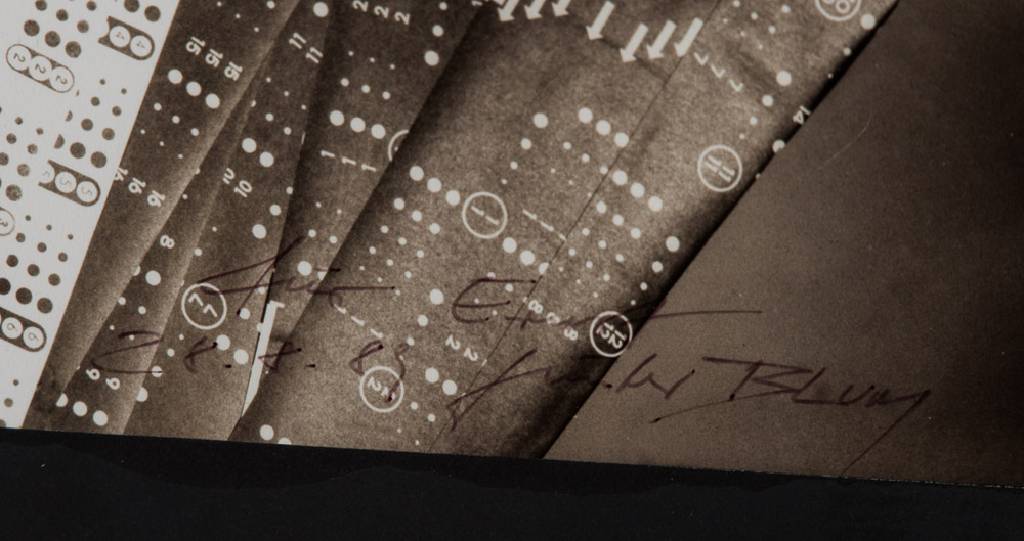 Detail a: Günter Blum, 1949-1997, Fotografie/Silbergelatine-Print, Cover der Zeitschrift Photografie Professional, handsign., mit Widmung, dat. 28.8.1989, ...
