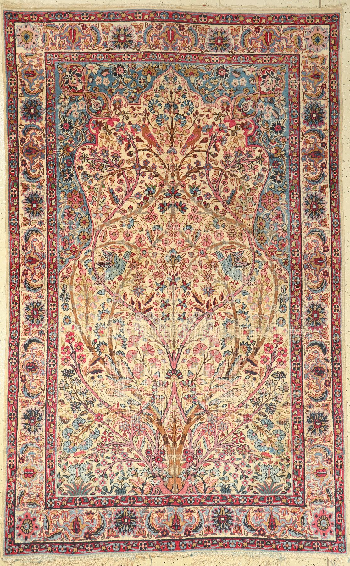 Yazd alt, Persien, ca. 60 Jahre, Wolle auf Baumwolle, ca. 228 x 143 cm, EHZ: 4