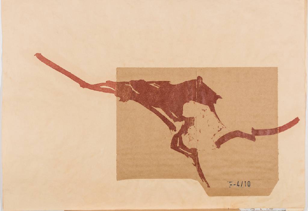 Alexander Voß, zeitgenössischer Künstler, Linoldruck, Handabzug, sign., Blattgr. 83x60 cm