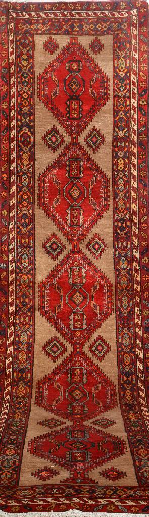 Meshkin "Galerie" alt, Persien, ca. 60 Jahre, Wolle auf Baumwolle, ca. 437 x 112 cm, EHZ: 2-3